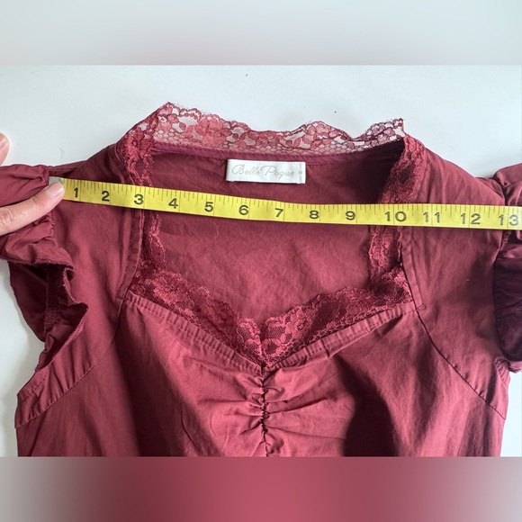 Belle Poque Dress Victorian Gothic Lolita Ruffle Ruched Steampunk Women’s Size S - Picture 8 of 11